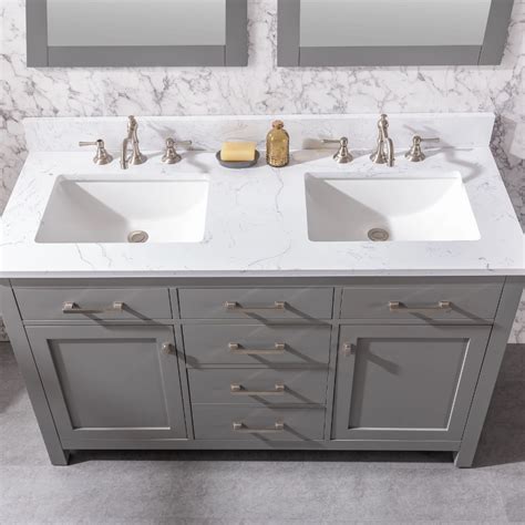 Mercury Row® Atencio 54" Double Bathroom Vanity Set & Reviews | Wayfair.ca | Double vanity ...