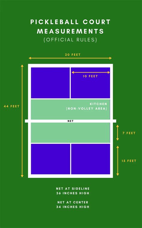 Printable Pickleball Court Dimensions