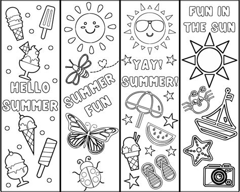 Cute Free Printable Bookmarks To Color - Printable Word Searches