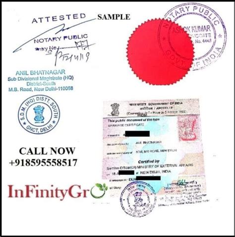 Marriage Certificate Apostille, Marriage Certificate Attestation