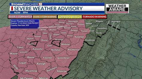 Severe Thunderstorm Watch issued across West Virginia | WBOY.com