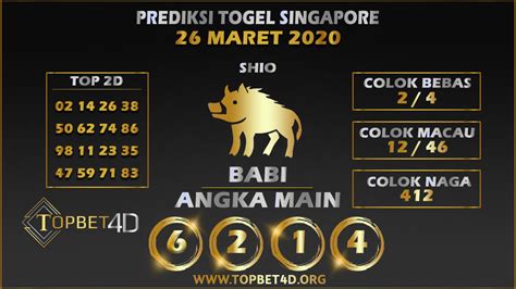 PREDIKSI TOGEL SINGAPORE POOLS 26 MARET 2020 - TOPBET4D | Togel Online | Sabung Ayam | Casino ...