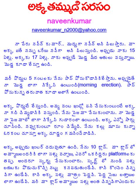 Telugu Kutumbala lo Jarige Dengulatalu meekosam: Akka Thammudi Sarasam -1