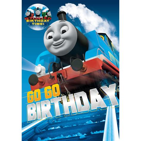 Go Go Thomas & Friends Birthday Card With Badge (223644) - Character Brands