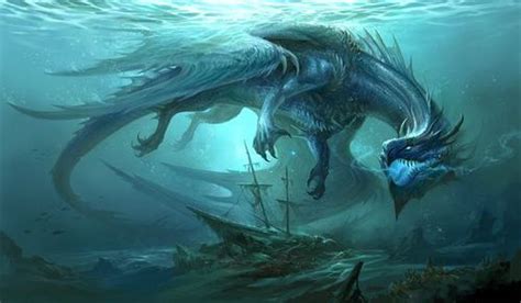 dragon, fantasy, and sea Bild | Mythical creatures art, Mythical ...