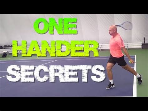 SECRET TIPS for One-Hand Backhand - YouTube