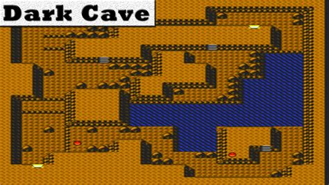 Pokemon Crystal Dark Cave Map