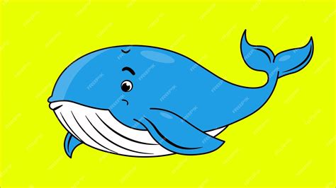 Premium Vector | Blue whale