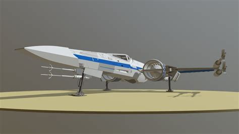 Resistance X-Wing Fighter T-70 - Download Free 3D model by El X-Wing ...