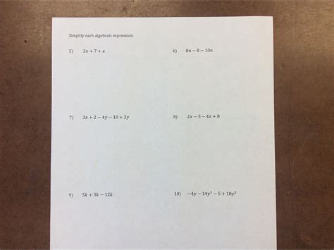 Combining like terms quiz read aloud | Math | ShowMe