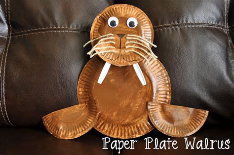 Paper Plate Walrus - I Heart Crafty Things