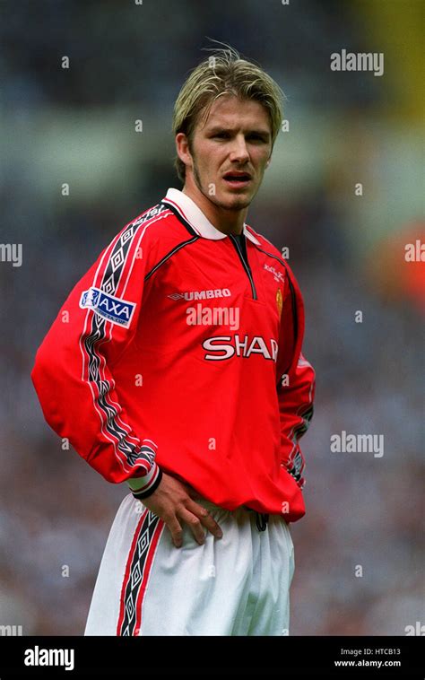 DAVID BECKHAM MANCHESTER UNITED FC 22 May 1999 Stock Photo - Alamy