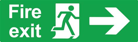 Emergency Exit Or Fire Exit Sign Vector Design Stock Illustration - Download Image Now - iStock