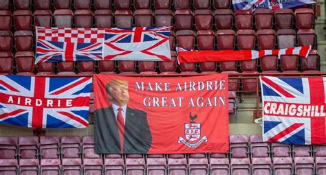 Airdrie fans ask Donald Trump to make club great again with banner at Hearts game – The Scottish ...