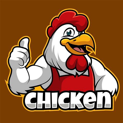 chicken mascot logo vector illustration 6988690 Vector Art at Vecteezy