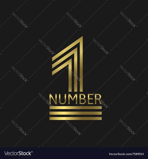 Number one symbol Royalty Free Vector Image - VectorStock