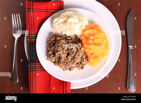 Traditional Scottish Haggis Dinner Supper For A Robert Burns Night ...