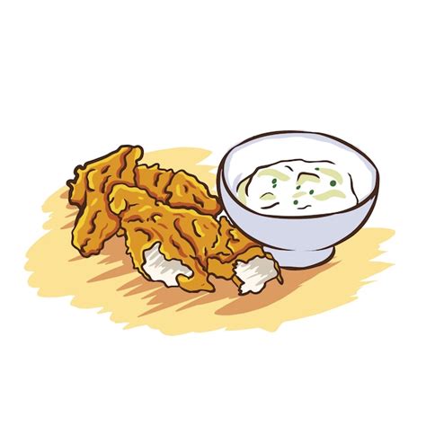 Premium Vector | Fried Chicken Illustration