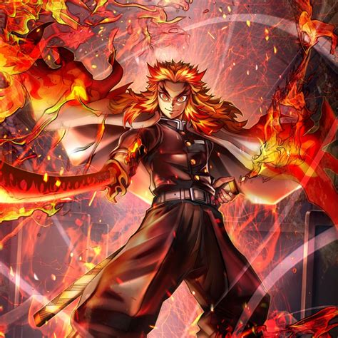 1080x1080 Kyojuro Rengoku Cool HD Demon Slayer 1080x1080 Resolution ...