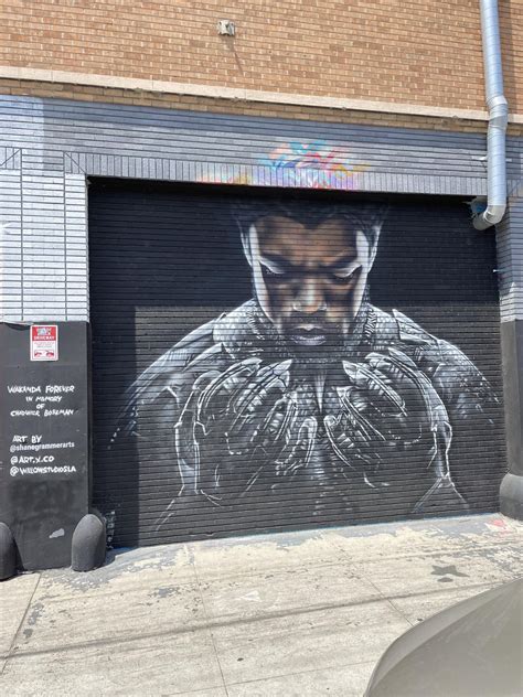 Wakanda Forever. Mural in DTLA near 6th street viaduct. : r/marvelstudios