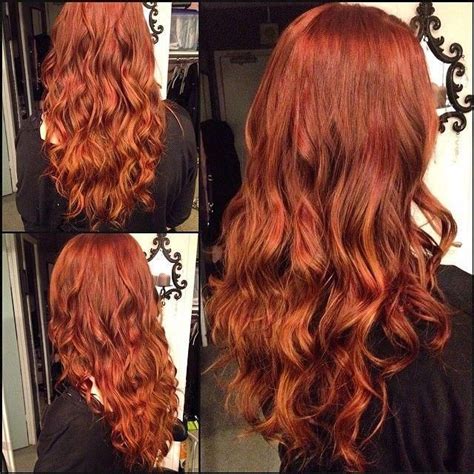 Rich Warm Red – Copper Highlights #beautifulredhair | Auburn hair, Red hair color, Hair color ...