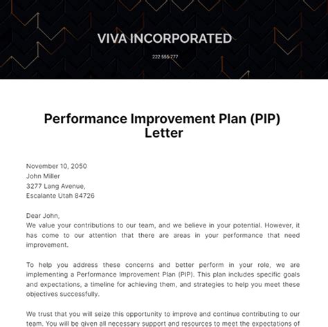 Performance Improvement Plan Closure Letter Template - Infoupdate.org