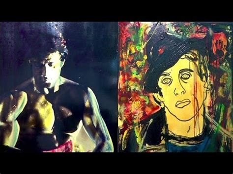 Starke Kunst von Sylvester Stallone im Museum - YouTube