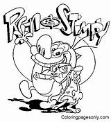 Free Printable Ren And Stimpy Coloring Page  Coloring Pages sketch template