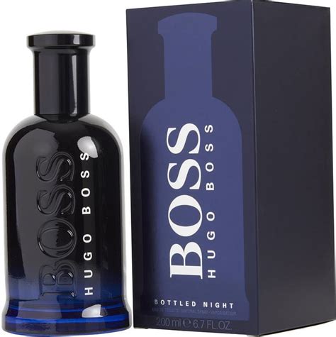 Hugo Boss Cologne Boss Bottled Night EDT Spray 6.8 oz Men's Fragrance 737052488257