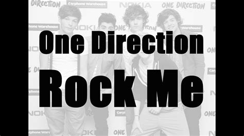 One Direction - Rock Me - KARAOKE - LYRICS ON SCREEN - Instrumental ...