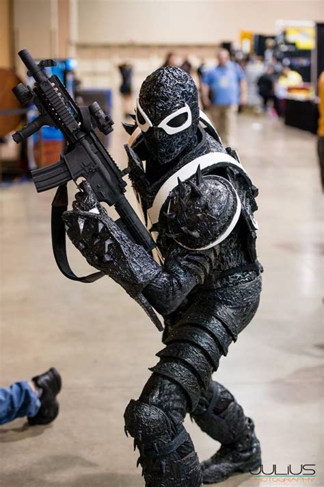 MY COMPLETED FLASH THOMPSON AGENT VENOM COSTUME by symbiote-x on DeviantArt