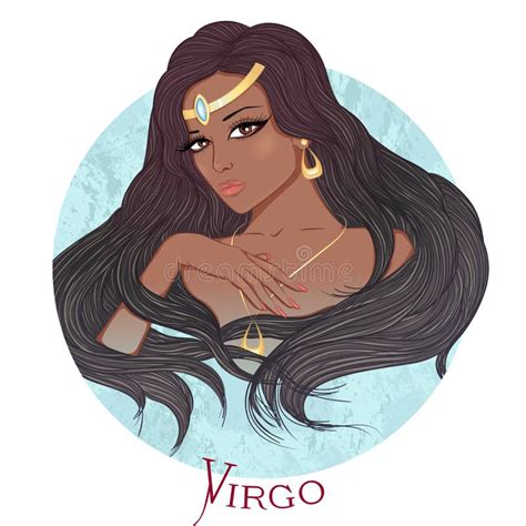 Virgo ilustración del vector. Ilustración de zodiaco, agua - 9055843