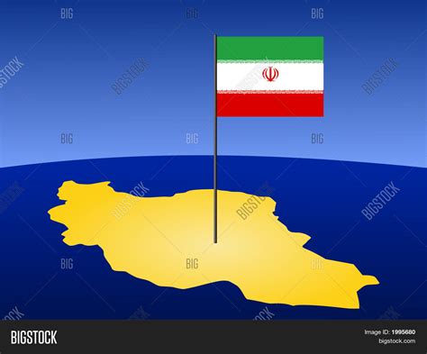 Map Iran Flag Image & Photo (Free Trial) | Bigstock