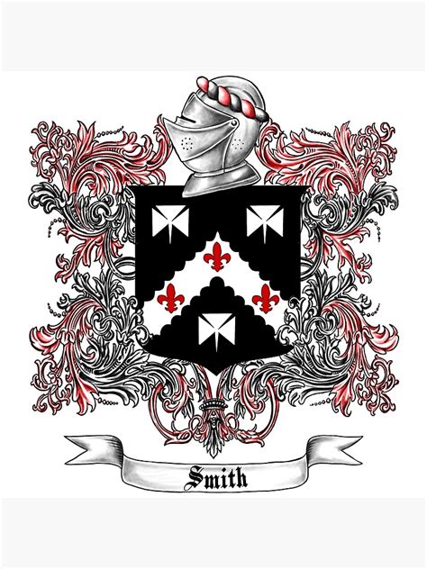 "Smith Family Crest 1" Poster for Sale by atomicblizzard | Redbubble