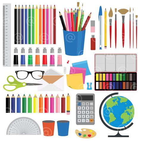 Office, Stationery And Art Supplies Clipart – Mels Brushes