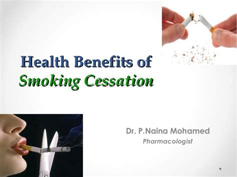 Health benefits of smoking cessation