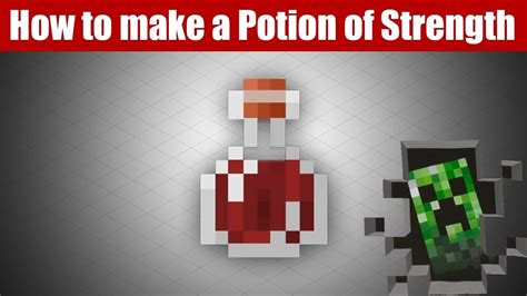 How to brew Strength potion in minecraft - YouTube