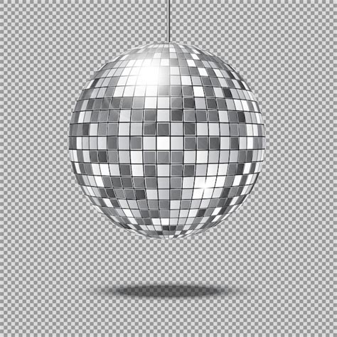 Premium Vector | Mirror glitter disco ball vector illustration