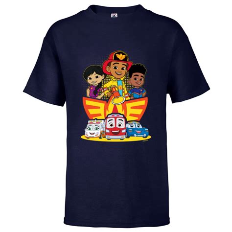 Disney Junior Firebuds Full Team and Logo - Short Sleeve T-Shirt for Kids - Customized-Athletic ...