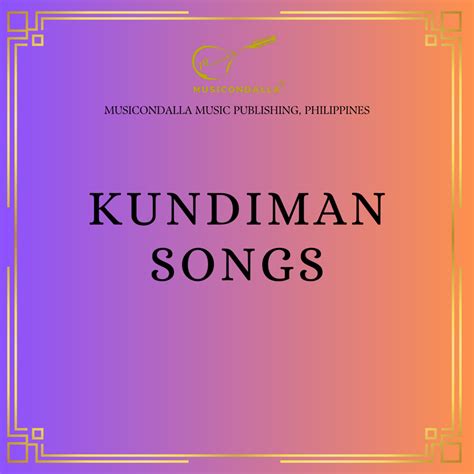 Kundiman Songs – Rondalla Sheet Music by Musicondalla