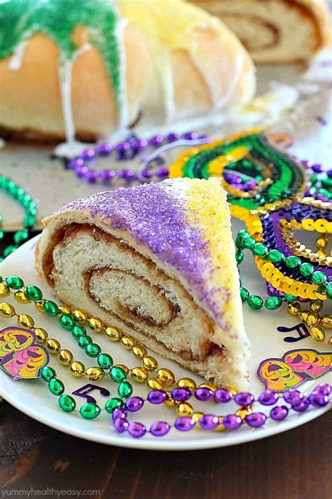 Mardi Gras King Cake - Yummy Healthy Easy