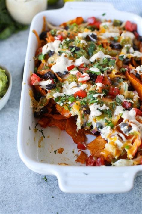 Loaded Sweet Potato Nachos - The Real Food Dietitians