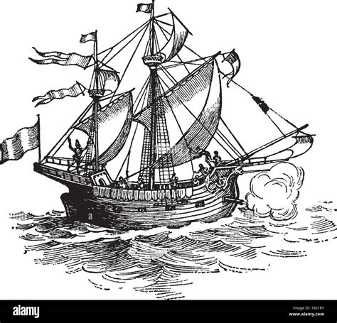 Magellan ship Stock Vector Images - Alamy