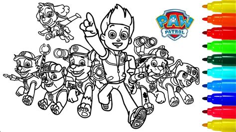 Paw Patrol Dragon Coloring Pages