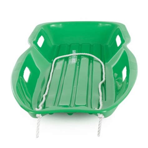 Slippery Racer Downhill Xtreme Kids Plastic Toboggan Snow Sled, Green (3 Pack), 1 Piece - Fred Meyer