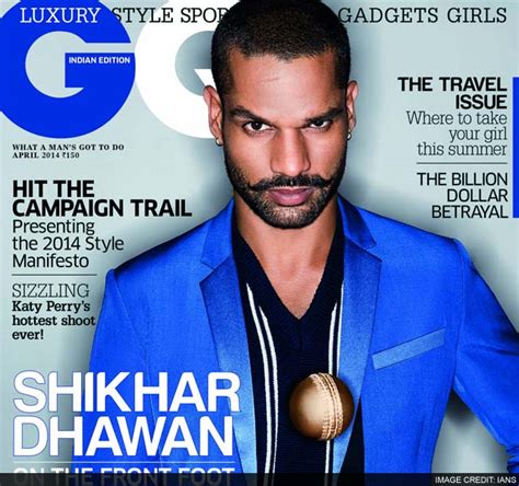 Shikhar Dhawan on men's fashion magazine cover | Cricket News