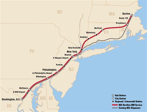 Amtrak Northeast Regional Route Map - Map Of Staten