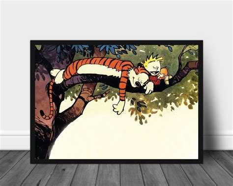 Calvin and Hobbes Calvin and Hobbes Poster Hobbes Wall Art - Etsy