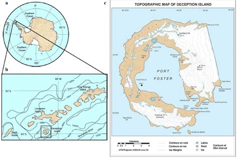 Map of the Antarctic continent (a) and the South Shetland Islands (b ...