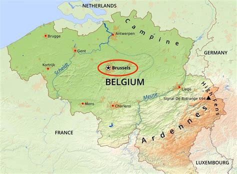 Bruxelles, cartina geografica - Bruxelles, cartina geografica (Belgio)